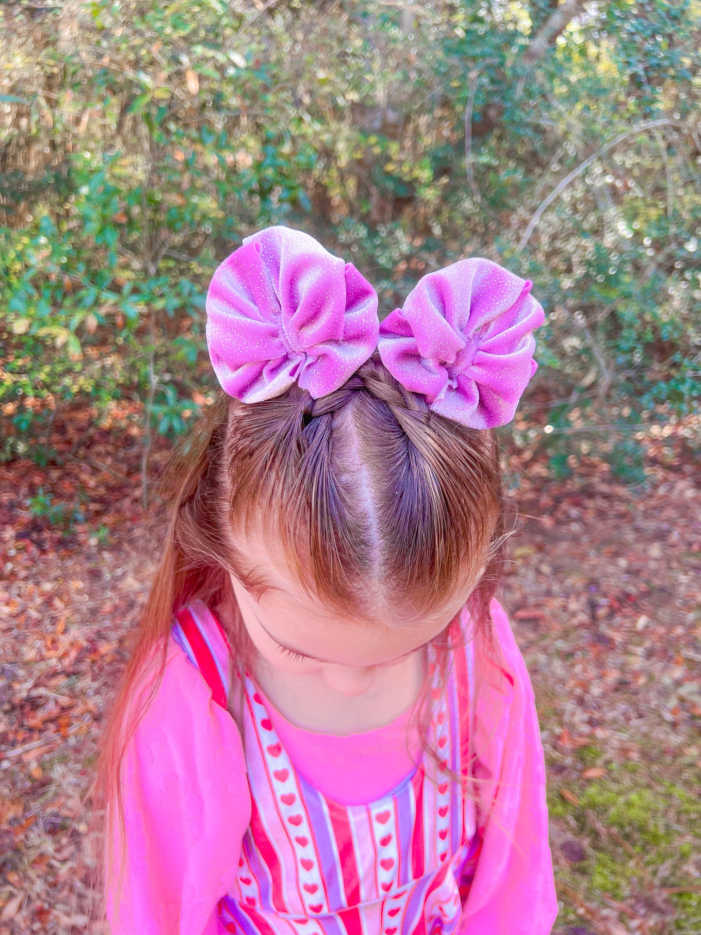 Lilac Glitter Velvet