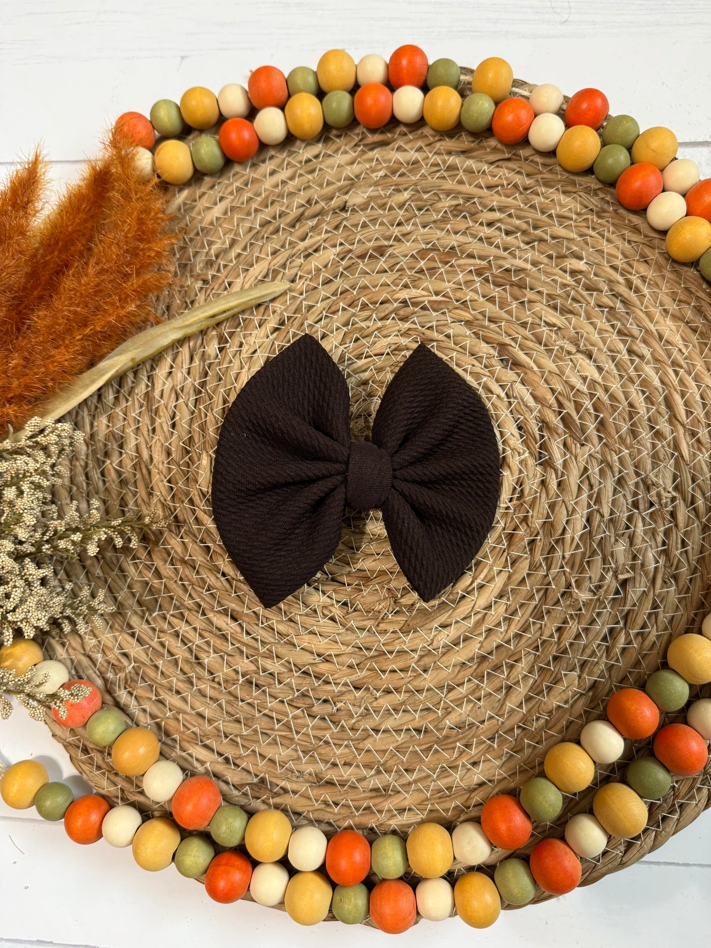 Chocolate Brown Bow