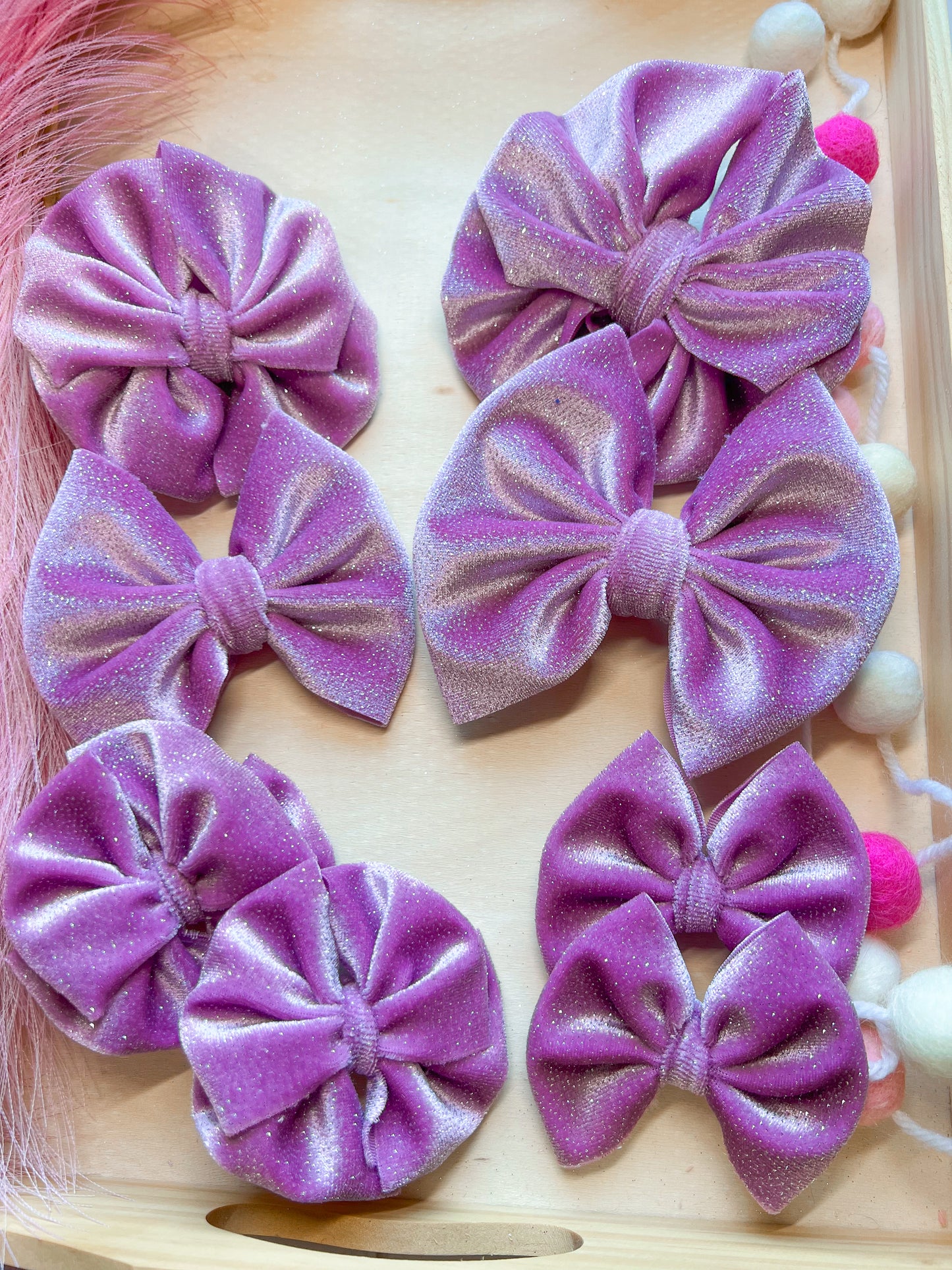 Lilac Glitter Velvet