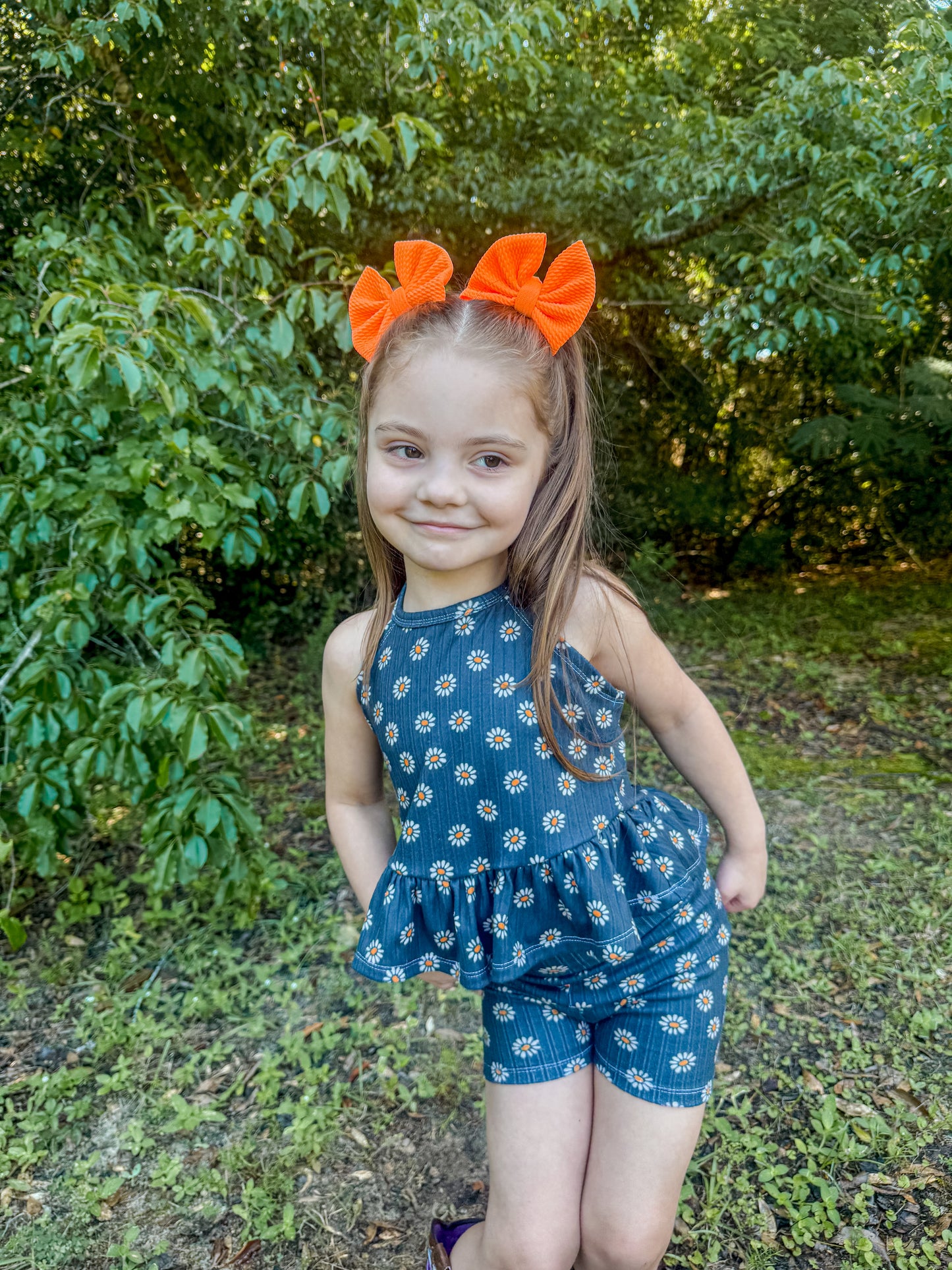 Highlighter Orange Bow