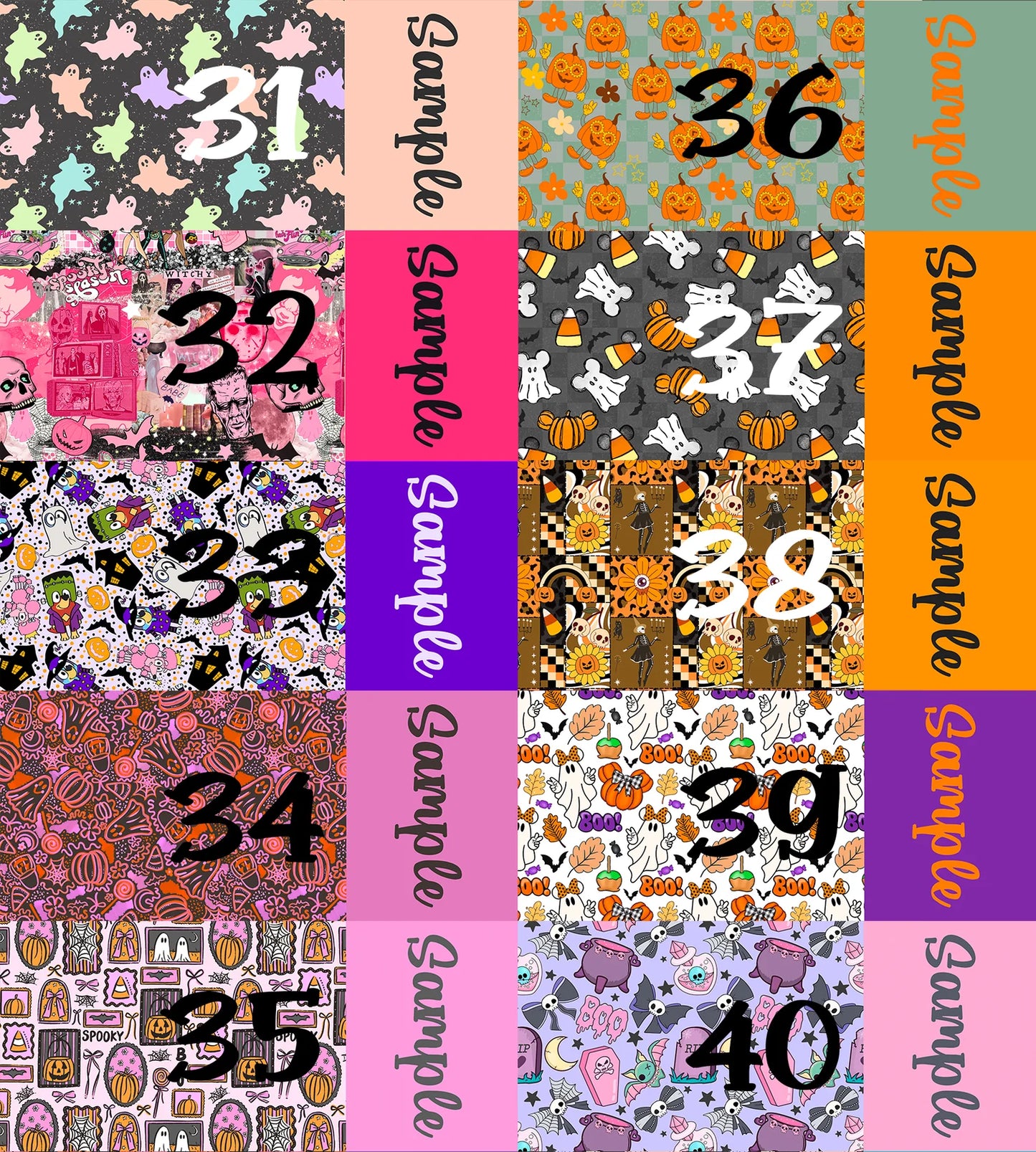 Halloween 2025 - Custom Name Bows
