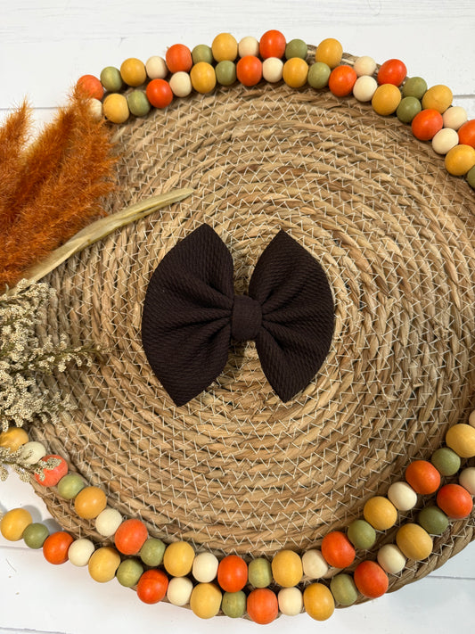 Chocolate Brown Bow