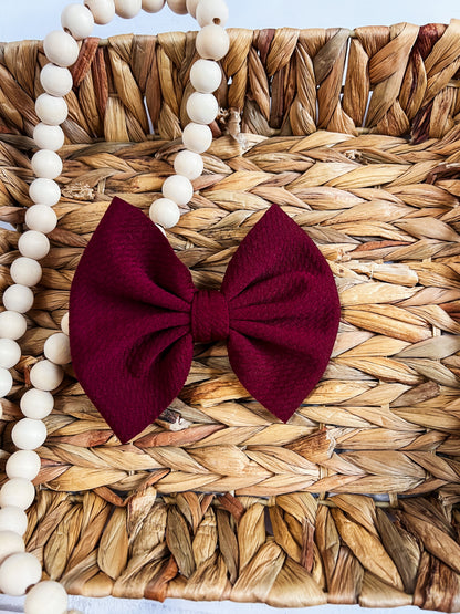 Burgundy (old wine) Bow