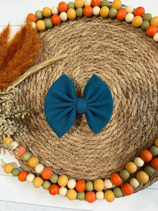 Teal Bow