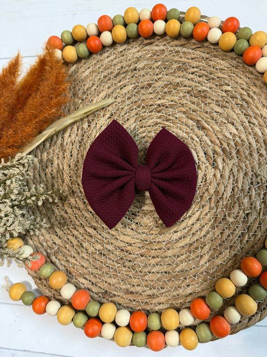 Burgundy (old wine) Bow