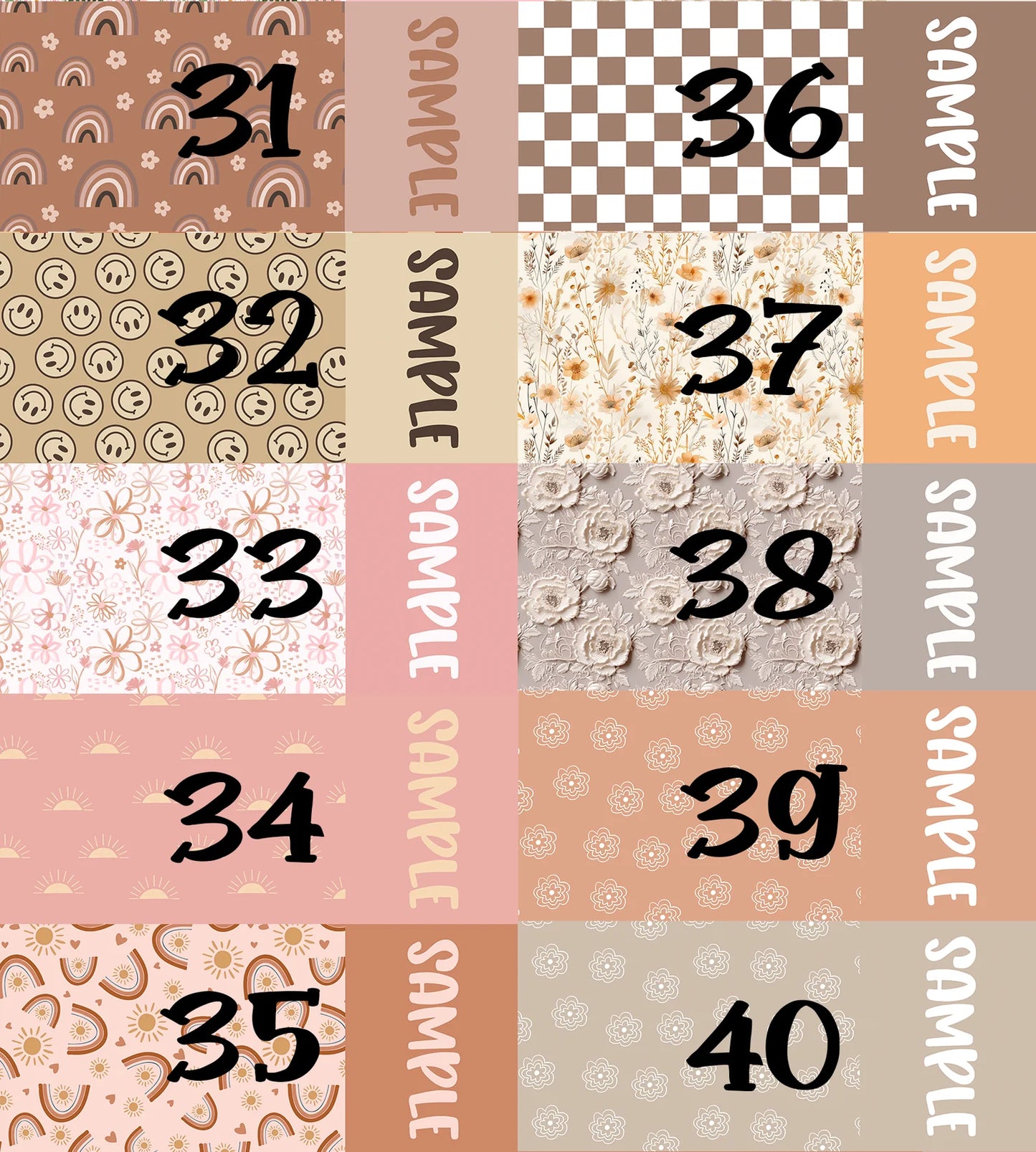 Neutrals - Custom Name Bows
