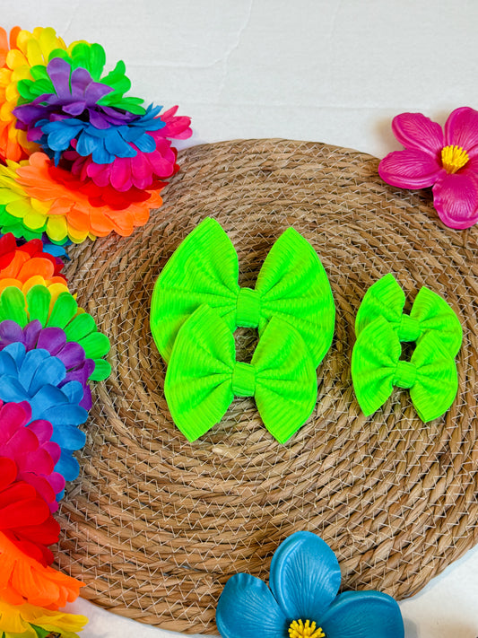 Neon Lime Ribbed