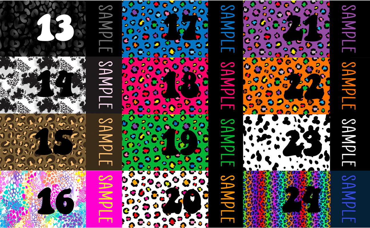 Animal Print - Custom Name Bows
