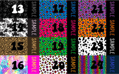 Animal Print - Custom Name Bows