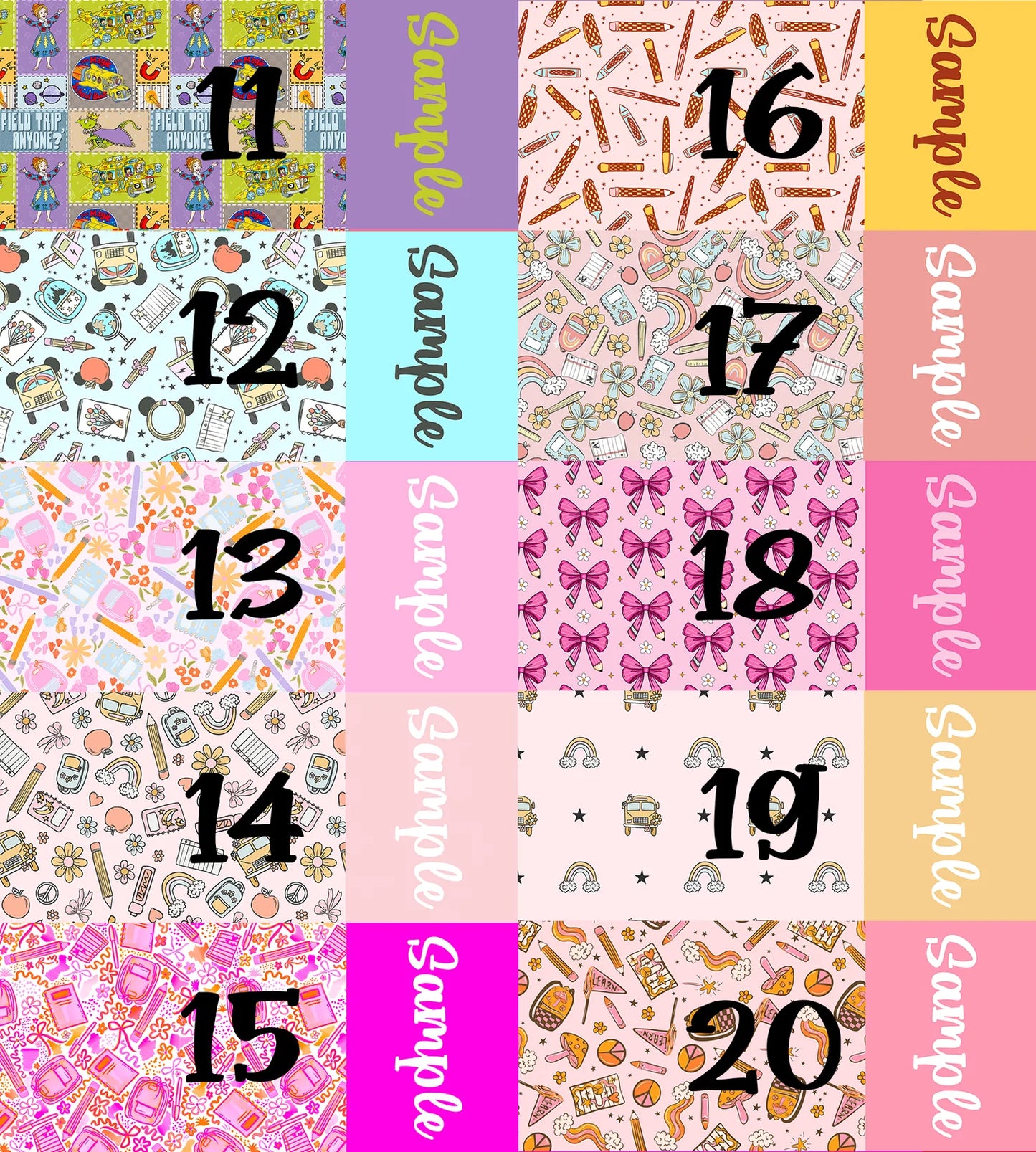 School 2025 - Custom Name Bows