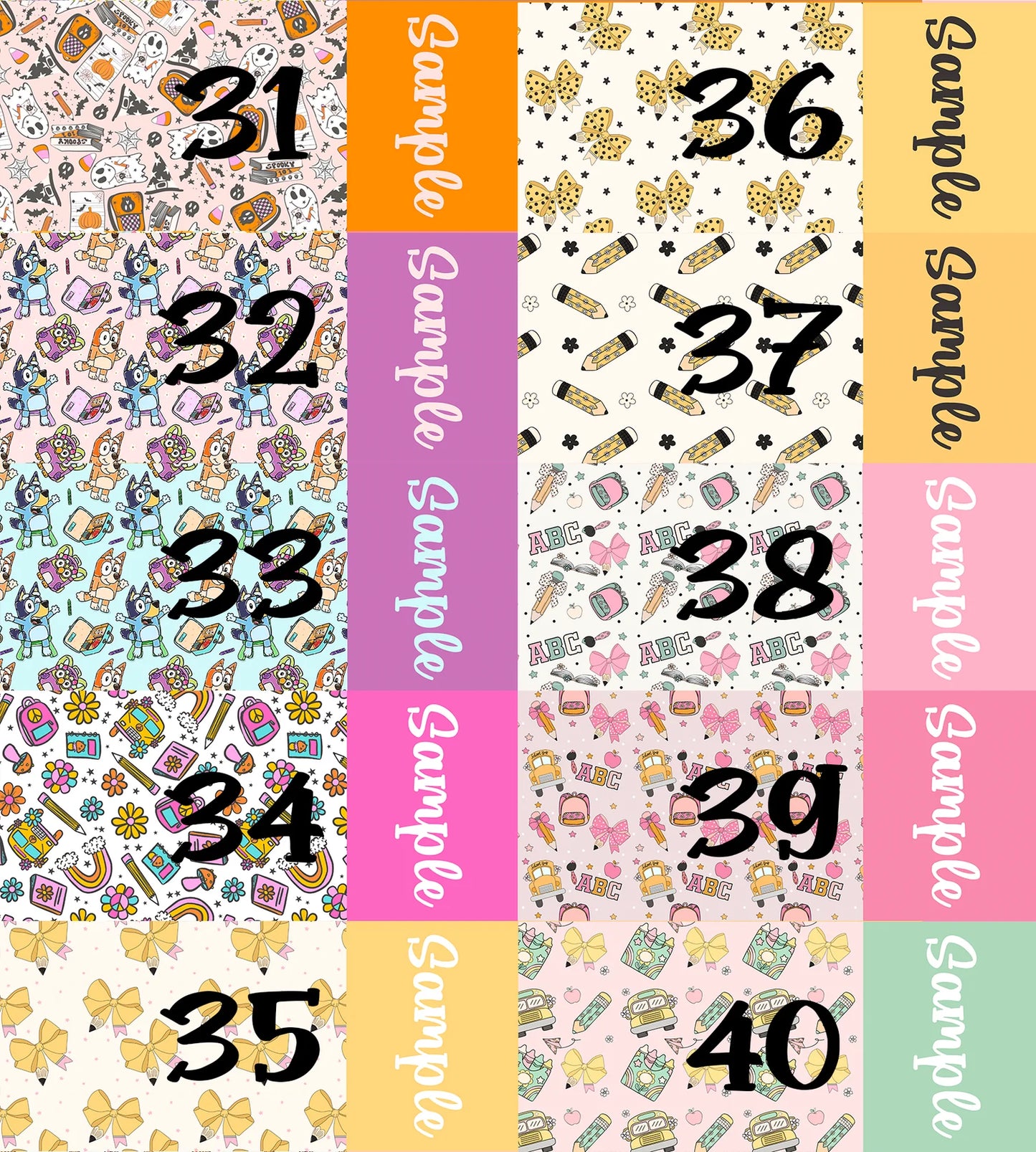 School 2025 - Custom Name Bows