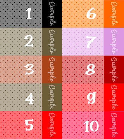 Polka Dot - Custom Name Bows
