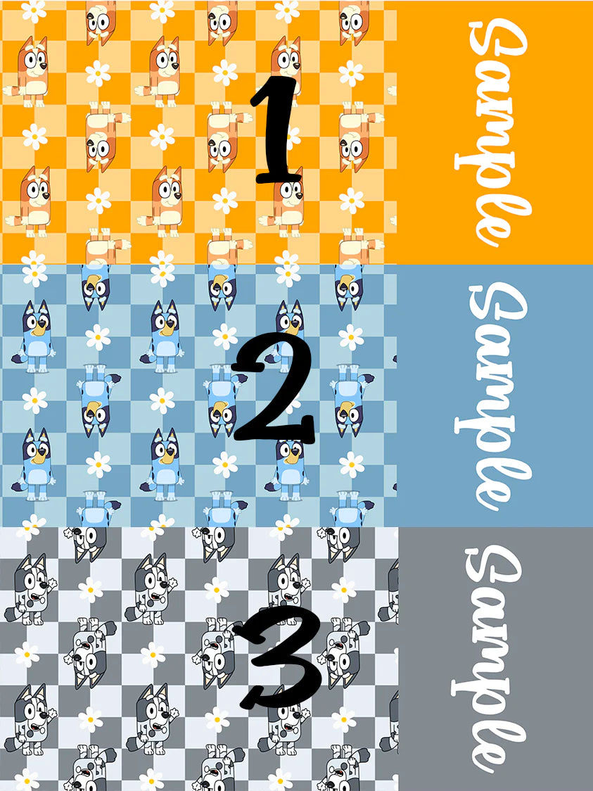 Puppy Cartoon - Custom Name Bows